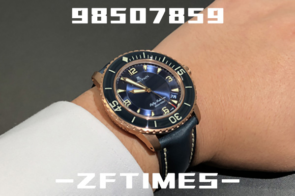 ZF厂宝珀五十噚玫瑰金款5015蓝盘复刻腕表做工质量如何-ZF手表怎么样