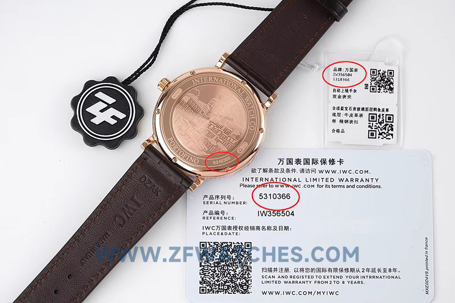 ZF厂万国表柏涛菲诺IW356504复刻手表